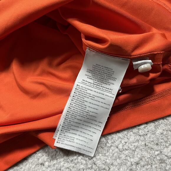 Nike Roger Federer Polo Shirt Mens L Orange Henley Tennis RF 2010 Indian Wells - Picture 13 of 15